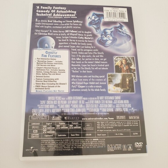 Casper (Widescreen Special Edition) DVD - Picture 5 of 9